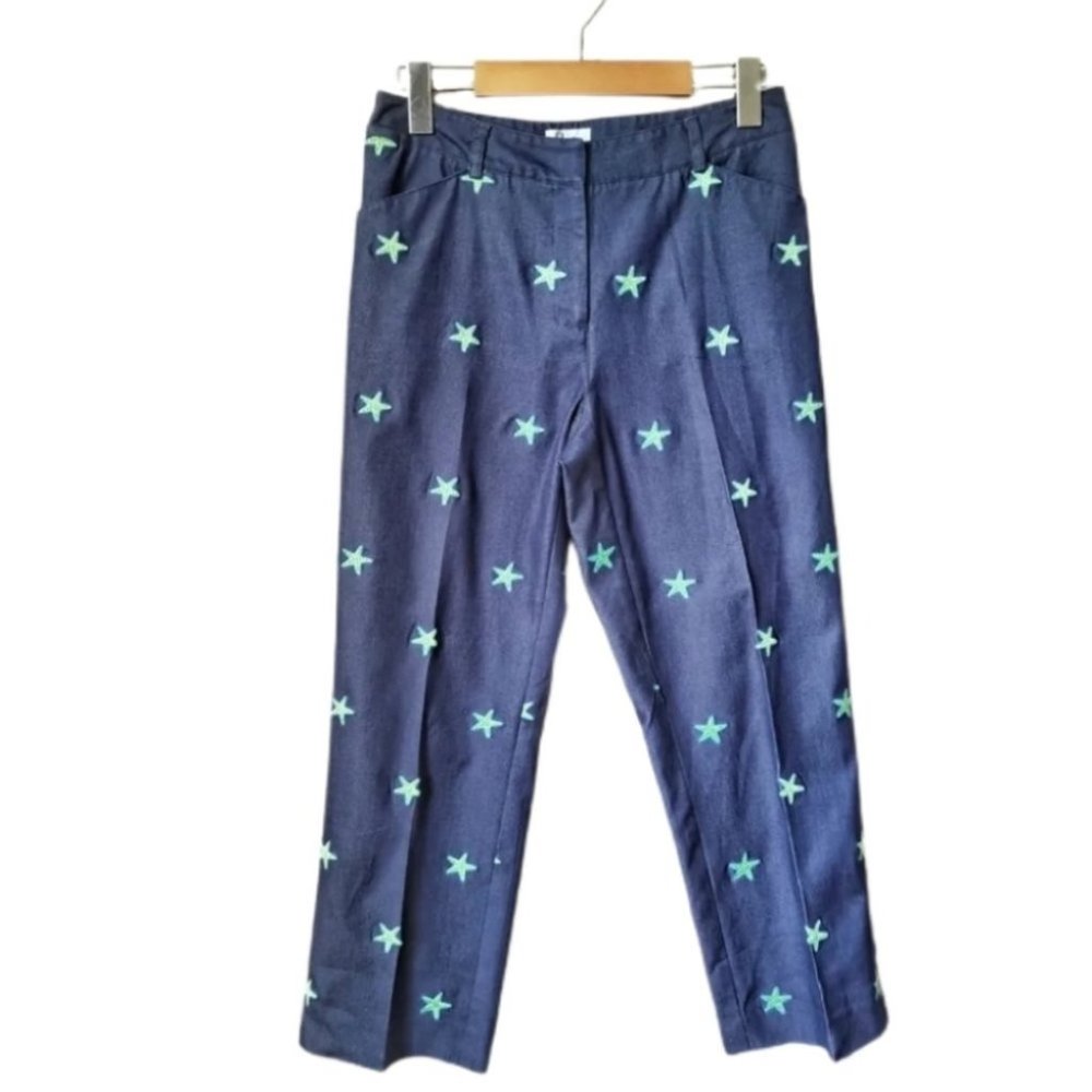 Lily Pulitzer White Label Starfish Chino Pant Size 2